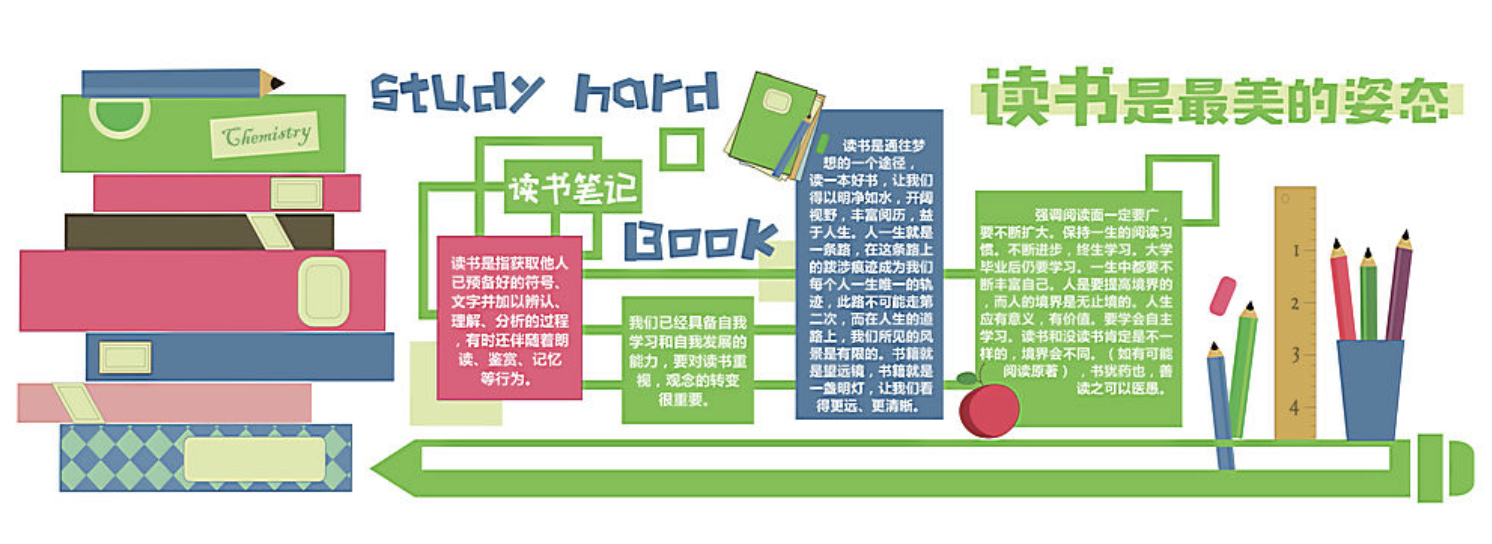小清新校園讀書文化墻設(shè)計(jì)(圖3) 小清新校園讀書文化墻設(shè)計(jì)(圖3)