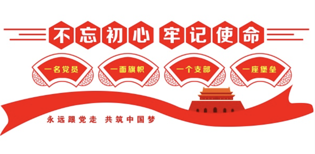 不忘初心牢記使命建黨100周年文化墻設(shè)計(jì)(圖3) 不忘初心牢記使命文化墻設(shè)計(jì)